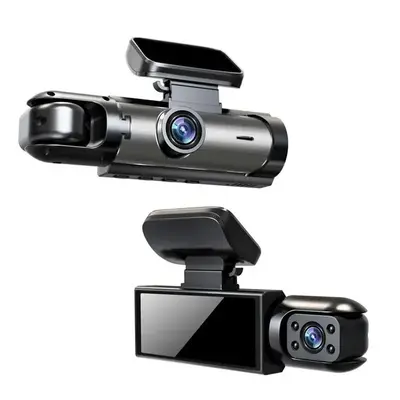 1080P Dual Lens Car DVR Camera, 1 Set 3.16 Inch Screen Car Front & Rear Recording Camera, Wide Angle Car Dashboard Video Came...