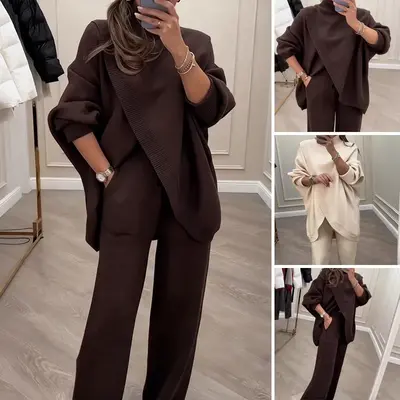 Women's 2-Piece Oversized Sweater & Pants Set