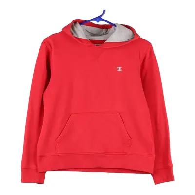 Age 12-14 Champion Hoodie - Large Red Cotton