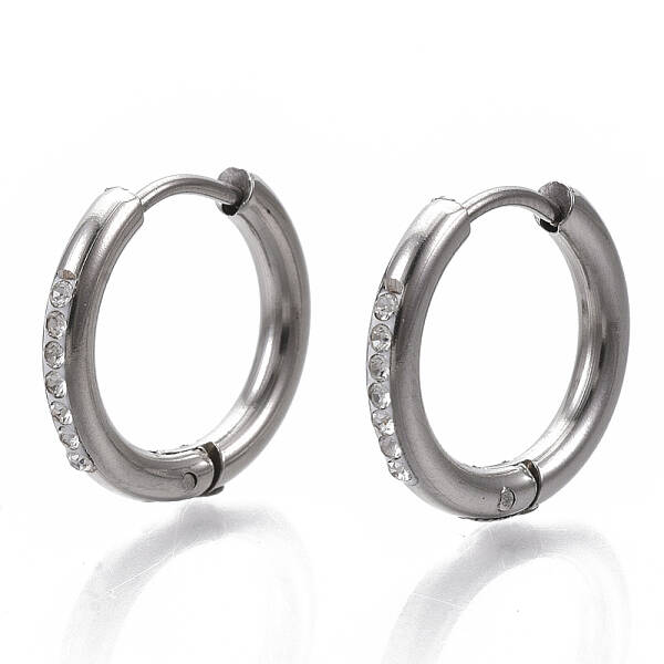 201 Stainless Steel Huggie Hoop Earrings