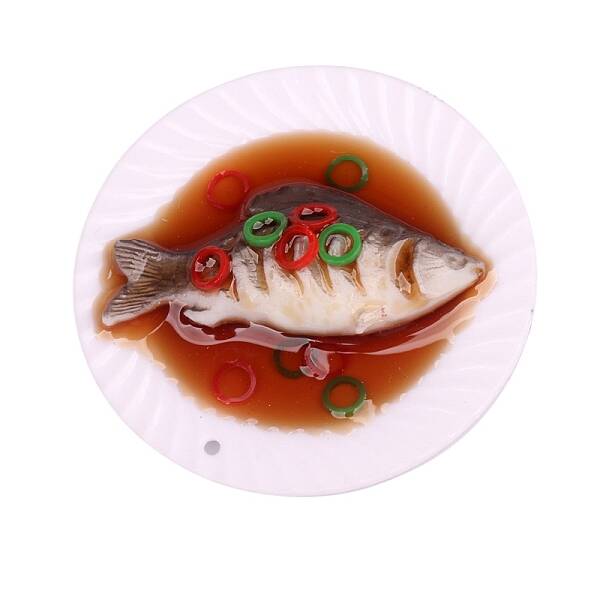 Braised Fish Resin Mini Model