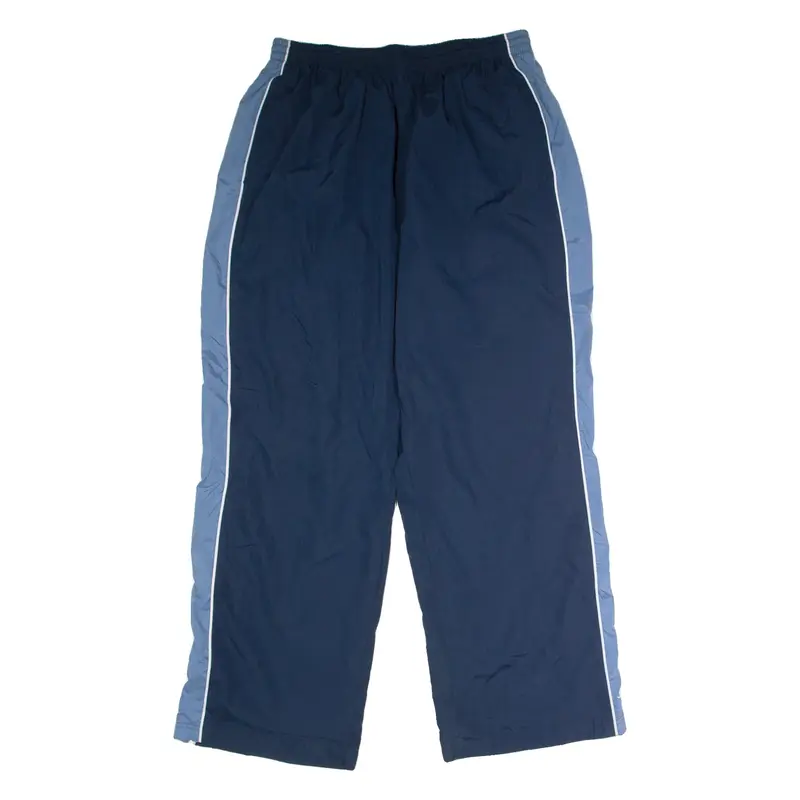REEBOK Mens Track Pants Blue Wide-Leg 2XL W32 L32