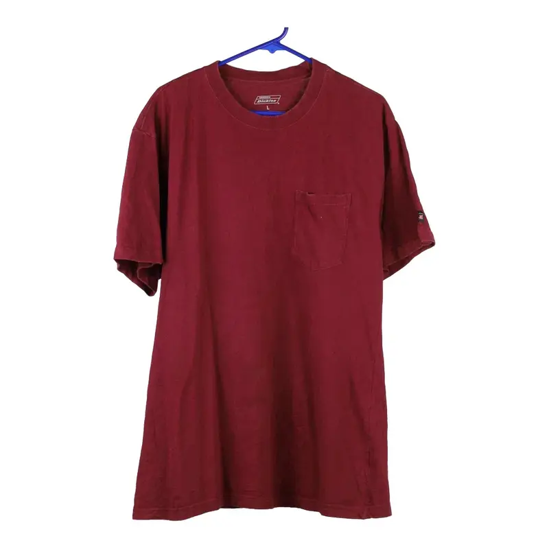 Dickies T-Shirt - Large Red Cotton