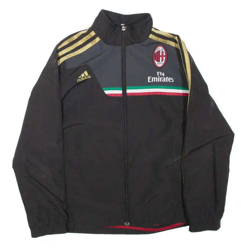 ADIDAS AC Milan Boys Track Jacket Black 9-10Y