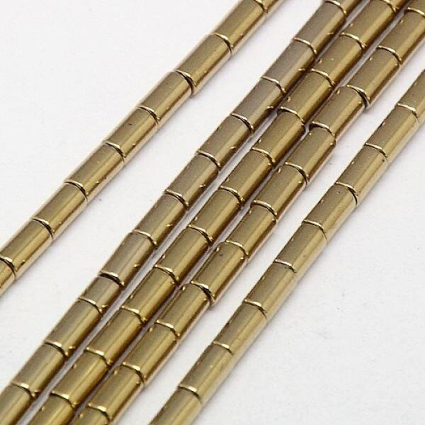 Electroplate Non-magnetic Synthetic Hematite Beads Strands