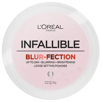Infallible Blur-fection Setting Powder: 24-Hour Wear, Transfer-Resistant, and Lightweight for a Flawless Finish, L'Oréal Par...