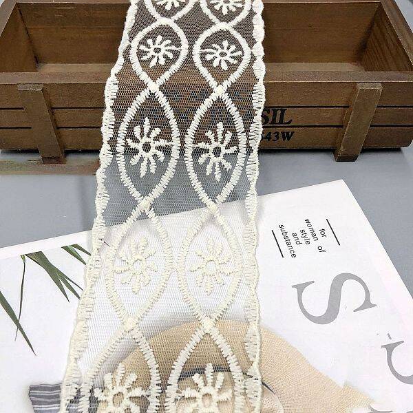 30 Yards Milk Fiber Embroidery Lace Trim
