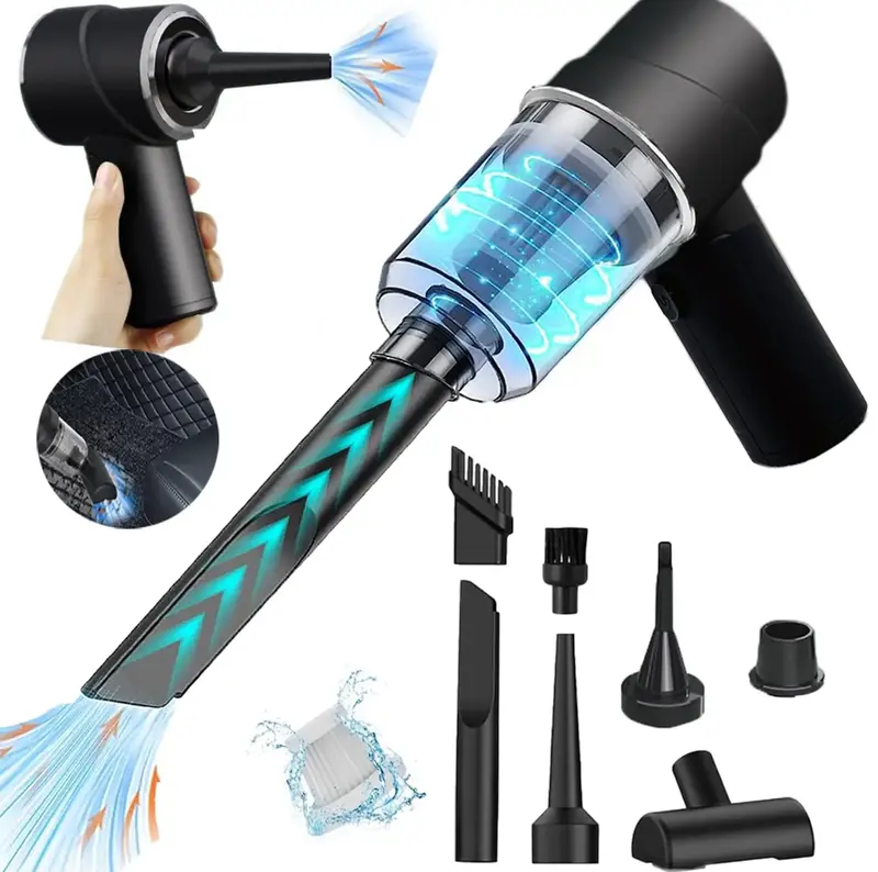 Car Vacuum Cleaner high Power Handheld Mini Vacuum Cordless,9000PA Strong Suction,Rechargeable Portable Vacuum Cleaner Dust B...