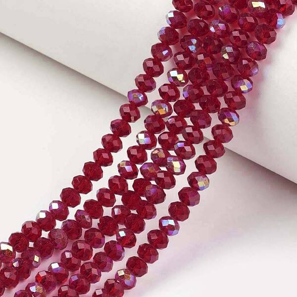 Electroplate Glass Beads Strands