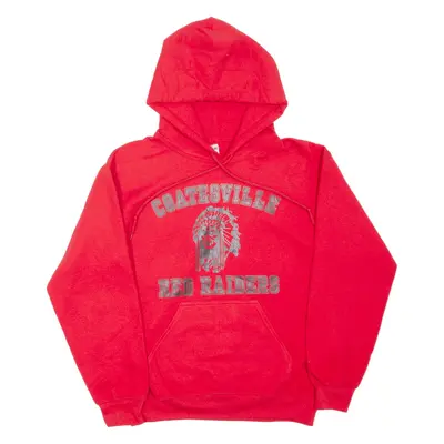 GILDAN Coatesville Red Raiders Hoodie Red Pullover Mens S