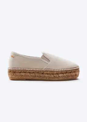 Castell Canvas Espadrille Platforms | Color: Ash Grey | Size: 9
