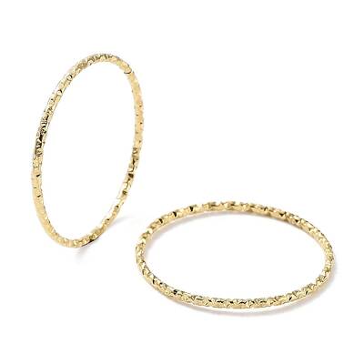 Ion Plating(IP) 304 Stainless Steel Textured Finger Rings