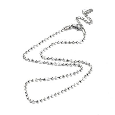 Non-Tarnish 304 Stainless Steel Ball Chain Necklace