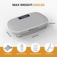 MERACH Vibration Plate Exercise Machine, Lymphatic Drainage Machine, Whole Body Workout Vibration Platform for Wellness and F...