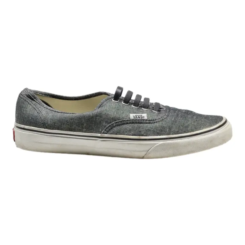 VANS Low Top Trainers Grey Canvas Mens UK 8