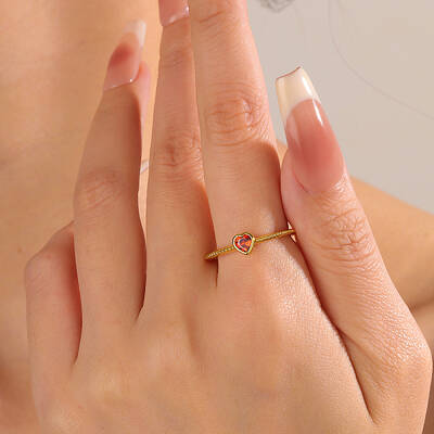 Brass Micro Pave Cubic Zirconia Finger Rings for Women
