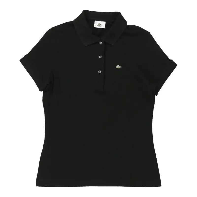 Lacoste Polo Shirt - Large Black Cotton | Size: large
