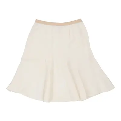 Cheap & Chic Moschino Skirt - 26W UK 6 Cream Cotton Blend | Size: UK 6