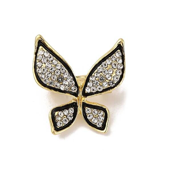 Zinc Alloy Rhinestone  Lapel Pins for Backpack Clothes