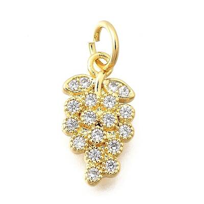 Brass Micro Pave Cubic Zirconia Pendants