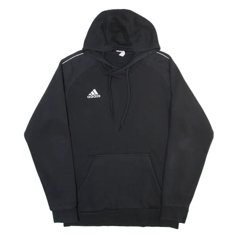 ADIDAS Mens Black Hoodie L