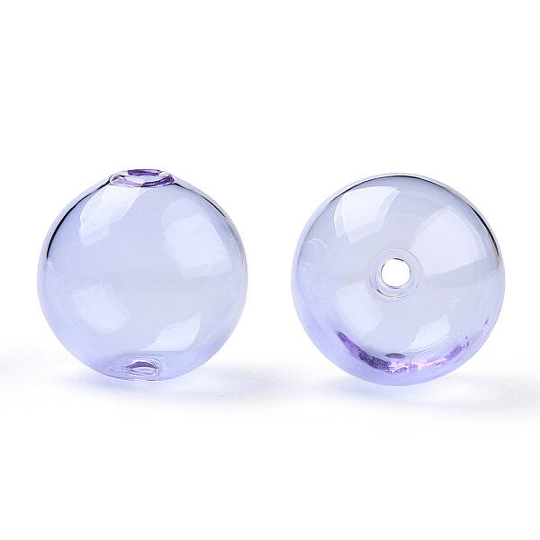 Transparent Blow High Borosilicate Glass Globe Beads