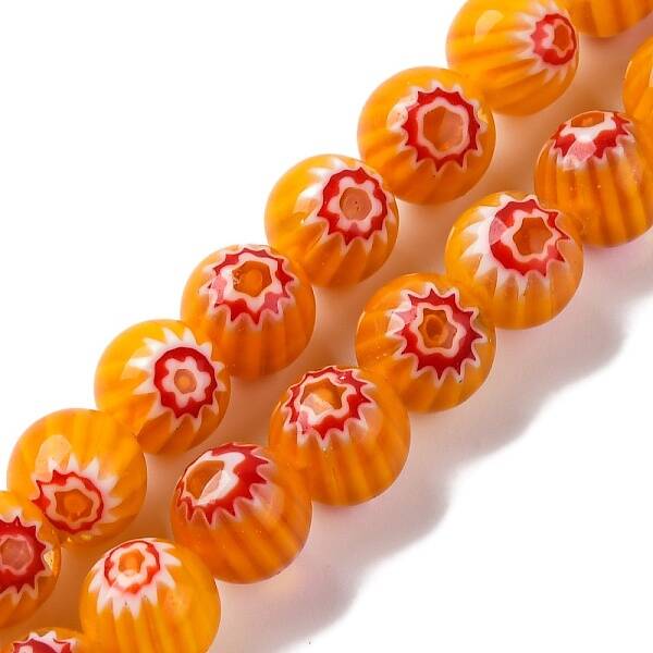 Handmade Millefiori Lampwork Beads Strands