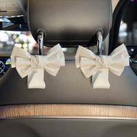 Bowknot Design Car Seat Back Hook (1 Pair), Multifunctional Seat Back Hook, Automotive Interior Accessories For Car Stowing...