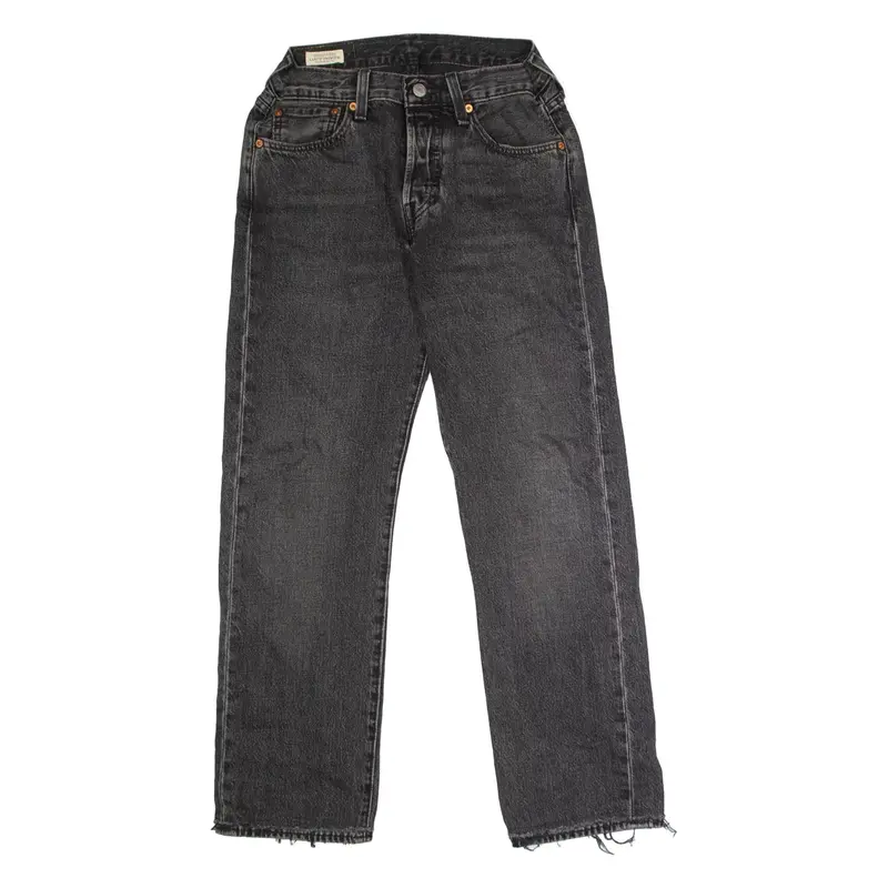 LEVI'S Womens Jeans Black Regular Boyfriend Charcoal Wash W26 L28