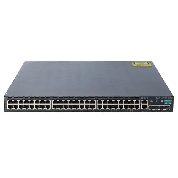 WS-C2948G-GE-TX-RF Cisco Cat 2948G 48x RJ45 Port 2x Uplink GBIC Switch