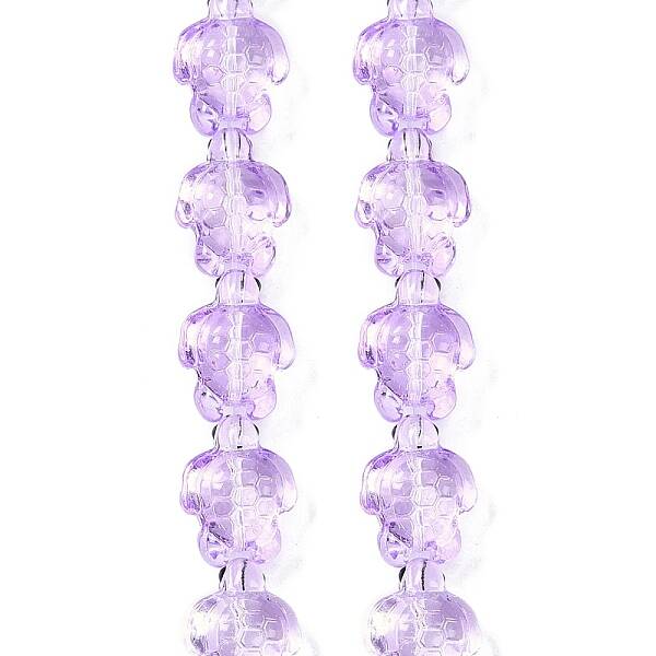 Transparent Glass Enamel Beads Strands