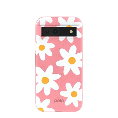 Bubblegum Pink Daisy Google Pixel 8a Case