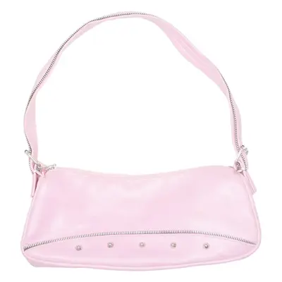 Womens Shoulder Bag Pink Leather
