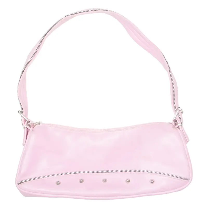 Womens Shoulder Bag Pink Leather