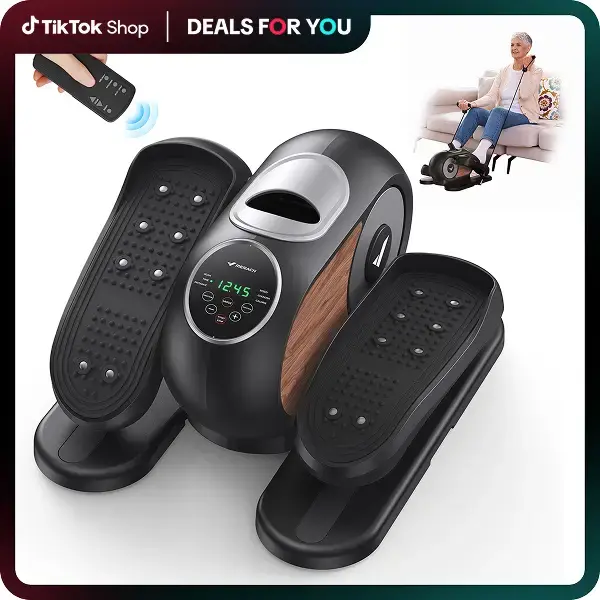 Dealsforyoudays MERACH Under Desk Elliptical Machine for Home,Ellipse Leg Exerciser for Seniors with 12 Adjustable Speed Quie...
