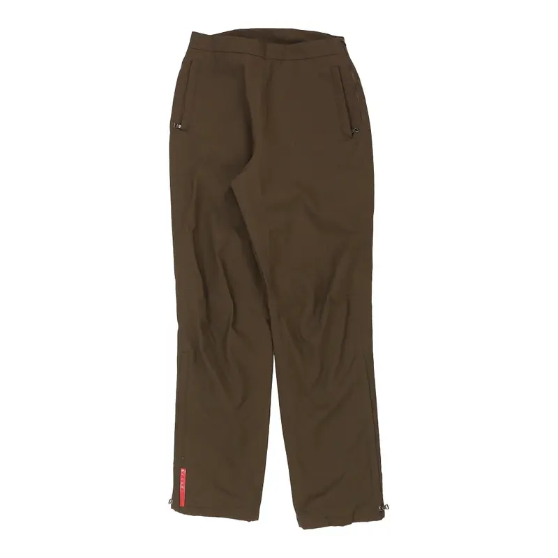 Prada Trousers - 28W UK 8 Brown Nylon Blend | Size: UK 8