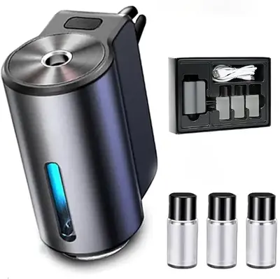 (Genuine product)Advanced Smart Car Air Freshener - Three Adjustable Diffusers 3 Pcs with Odor-Accurating Spray Modes, Re...