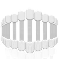 Vmaisi Multi-Use Adhesive Straps Locks - Baby Proofing Cabinet Latches for Drawers, Fridge, Dishwasher, Toilet Seat, Oven,Tra...