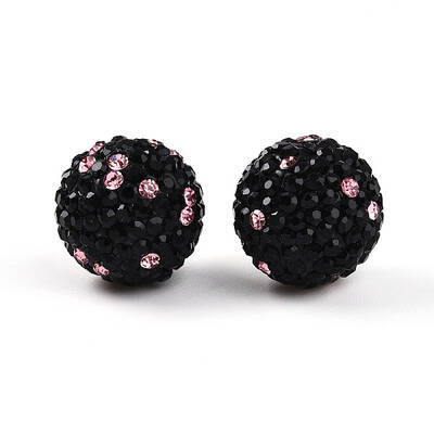 Polymer Clay Pave Rhinestone Beads