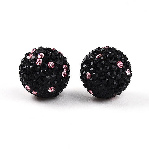 Polymer Clay Pave Rhinestone Beads