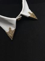 Vintage Hollow Out Design Triangle Shaped Collar Pin, 1 Pair Fashionable Clip In Clothes Accessories for Men & Women for Da...