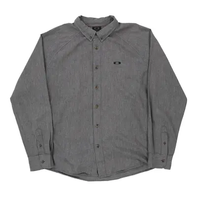 Oakley Shirt - Large Grey Cotton