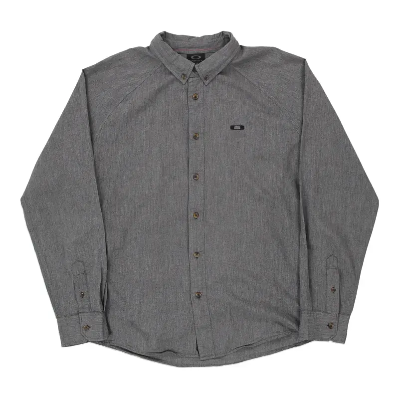 Oakley Shirt - Large Grey Cotton