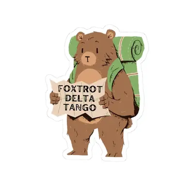 Protect Our National Parks Sticker, Resist Anti Trump Bear National Parks Support Sticker, Subtle Anti Trump Bumper