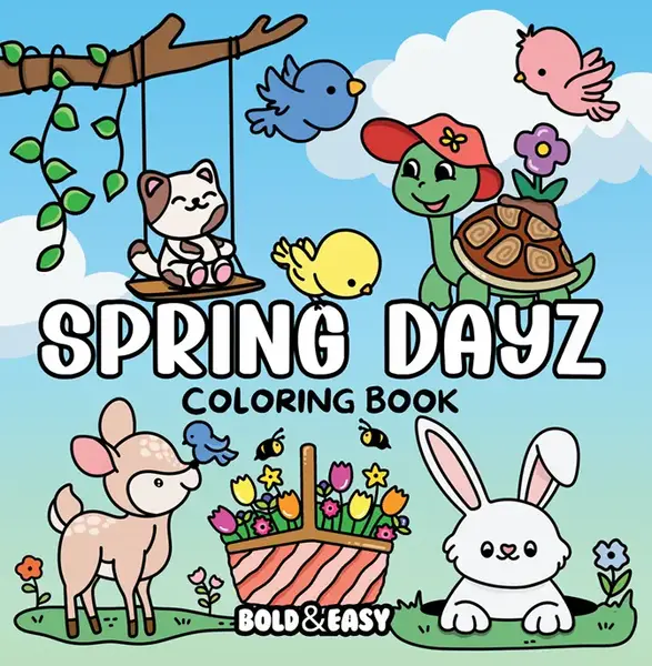 Spring Dayz Coloring Book & Reusable Protective Sheet by Wook Books