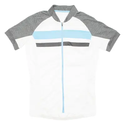 CRANE Cycling Mens Jersey White Full Zip L