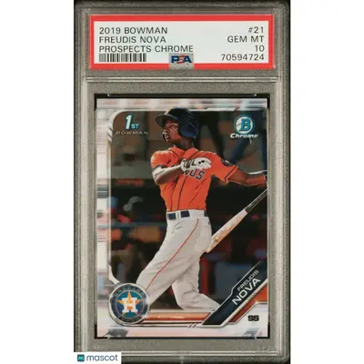 Freudis Nova PSA 2019 Bowman Prospects Chrome #21 Prospects Chrome Baseball 10