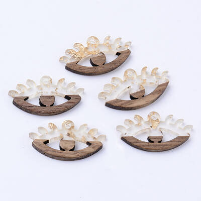 Resin & Walnut Wood Pendants