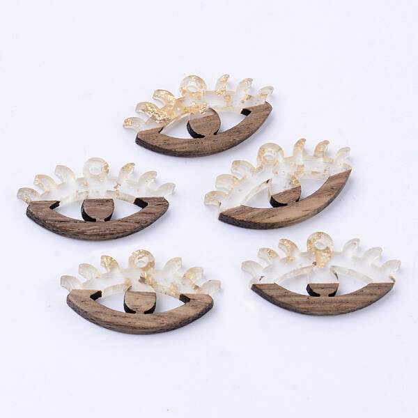 Resin & Walnut Wood Pendants
