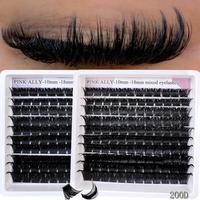 Individual False Eyelashes, 1 Box Natural Look Eyelash Extensions, Self Grafting Curl Eyelashes, Eye Makeup Enhancement False...